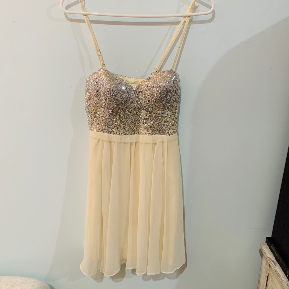 Beautiful half sequence dress